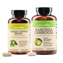 NatureWise Green Coffee Bean 800mg und Garcinia Cambogia 180 Kapseln Gewicht Ziele Unterstützung