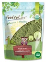 Nourriture pour vivre en poudre d'alfalfa biologique, 1,5 livre - Non-OGM, cru séché entier jeunes feuilles, végétalien, idéal pour la cuisson, jus, smoothies, Shakes, thé et boissons. Bonne source de fibres et de protéines alimentaires