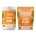 Ultima Replenisher Electrolyte Powder Drink Mix Bundle – Sugar Free – Orange, 90 Servierkanister und 20 Stickpacks – 6 Elektrolyte und Mineralien – Keto Friendly, Vegan, Non-GMO