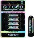 GIT GUD Energy Stick (4 Pack) Konkurrenzfähiger Fokus Verstärker, Erfrischen Mint Aroma, Täglich verwendbar, Portable Disposable, Tricky Taffy (Taffy Mint)