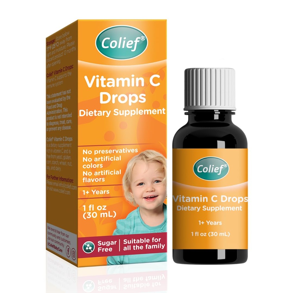 Colief Vitamine C gouttes pour les bébés.