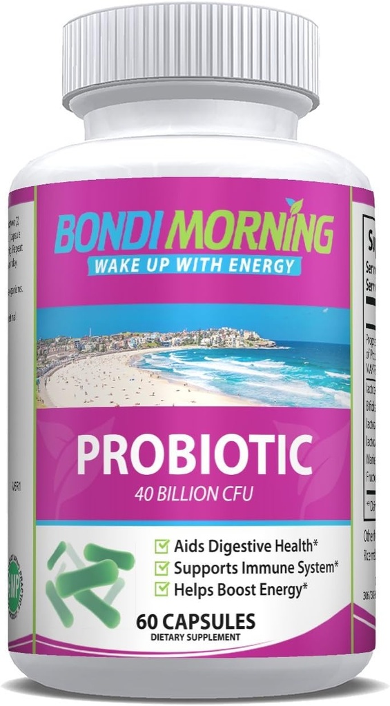 Probiotiques pour les femmes et les hommes Supporte le système immunitaire, la santé digestive et l'énergie de booster.