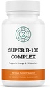 Super B-100 Complex - High Potency B Vitamin Complex mit B-6, B-12, Folate, Niacin, Biotin, Choline, Inositol und PABA für Energie, Stoffwechsel, Gehirn und Nervenunterstützung
