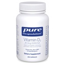 Reine Kapseln Vitamin D3 25 mcg (1.000 IU) - Ergänzung zur Unterstützung von Knochen, Gelenk, Brust, Herz, Colon & Immune Gesundheit - mit Premium Vitamin D - 250 Kapseln