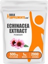 BulkSupplements.com Poudre d'extrait d'échinacée - Extrait d'échinacée, supplément à base de plantes pour le soutien immunitaire - Vegan & sans gluten, 500mg par portion, 1kg (2,2 lbs) (paquet de 1)