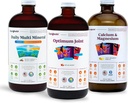 LIQUIDHEALTH Muskeln, Knochen, & Gelenke Flüssiges Vitamin Bundle mit täglich Multi Mineral, Optimum Joint Liquid Glucosamine und Calcium & Magnesium Supplements - Knochen & Gelenke Gesundheit, Vegan, Non-GMO