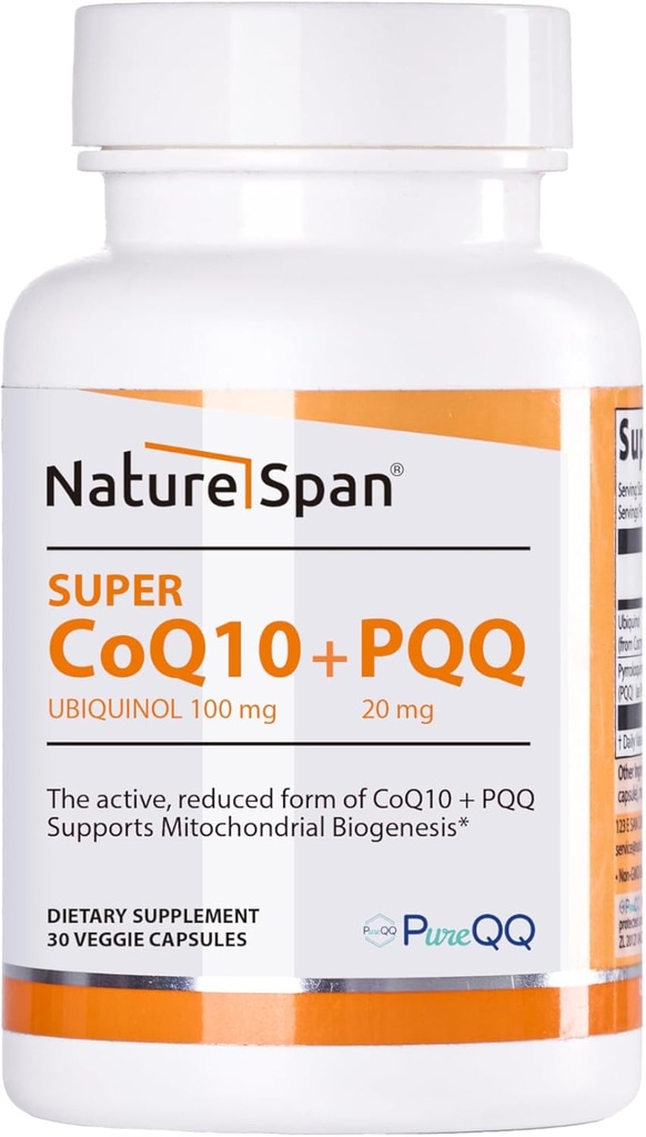 Cokristall Coenzym PQQ- Jede Kapsel enthält 100mg reduziertes Coenzym und 20mg PQQ,Mitochondriale Beilagen, Zellnährstoffe, Schwangerschaftsvorbereitung,30 Kapseln