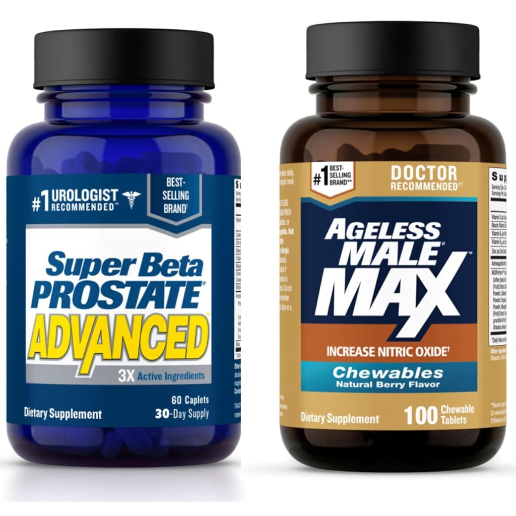 SUPER BETA PROSTATE Support Prostate avancé et booster d'oxyde nitrique sans âge pour les hommes