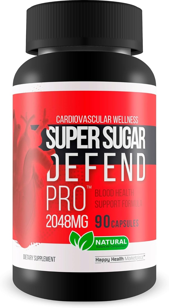 Herz-Kreislauf-Wellness Super Sugar Defense Pro - Unsere beste Blut-Supplement - Gesunde Blutzirkulation Unterstützung - Blut-Unterstützung für Frauen und Männer - Kräuterblut Pillen Beste Blut-Ergänzungen