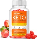 Advanced Keto ACV Gummies - Sugar-Free Gluten Free Pro Active Apple Cider Essig Ergänzung für Männer Frauen (1000MG)
