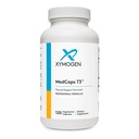 XYMOGEN MedCaps T3 - Schilddrüsen-Unterstützung Formel mit Vitaminen + Kräutern - Selen, Zink, Vitamin E + C, Ashwagandha, Guggul-Extrakt und Jodergänzung (120 Kapseln)