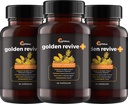 UpWellness Golden Revive + Joint Support Supplement mit Kurkuma mit schwarzem Pfeffer, Quercetin und Magnesium-Turm Boswellia Supplement - 6 Wirkstoffe - 60 Kapseln, 3 Packung