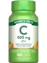 Nature's Truth Vitamin C mit Rose Hips und Bioflavonoids | 500mg | 100 Caplets | Vegan, Non-GMO & Gluten Kostenlos