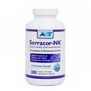 Serracor-NK – 300 capsules végétariennes – support circulatoire et respiratoire – formule naturelle enzymatique systémique – contient de la Serrapeptase résistante aux acides et de la Nattokinase résistante aux acides