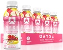 RYSE boisson de protéines claires - banane fraise - 100 calories, 22g de lactosérum isolat de lactosérum, sans sucre, 0g de graisse et sans lactose - rafraîchissement de la boisson prête à boire - 16,9 fl oz bouteilles (12-pack)