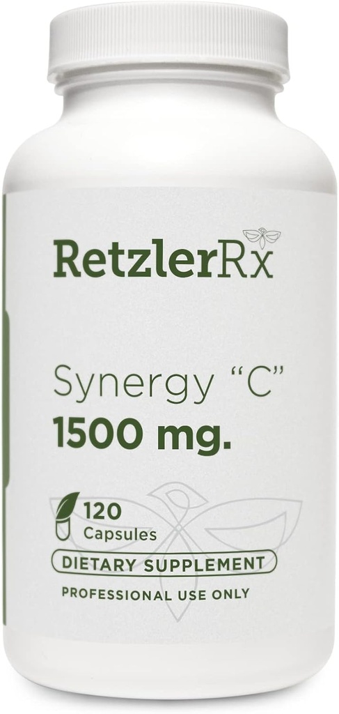 RetzlerRx® Synergy C 1500 mg von Dr. RetzlerRxTM - Advanced High-Potency Vitamin C Formula - Immununterstützung, Antioxidant Protection & Skin Health*