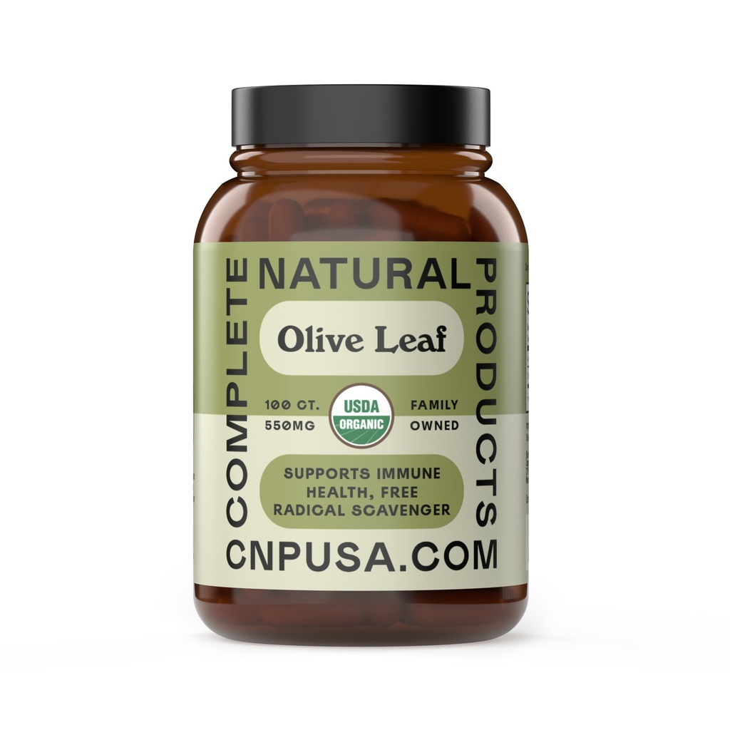 Vollständige natürliche Produkte Bio Olivenblatt Kapseln - 550mg, 100 Count, 1100mg pro Servieren