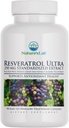 Nature's Lab Resveratrol Ultra - Antioxidans Supplement* - 250mg Trans-Resveratrol, Rotweinextrakt, Grüner Teeextrakt- Non-GMO, Glutenfrei, Vegan – 90 Zähler (3 Monate Versorgung)
