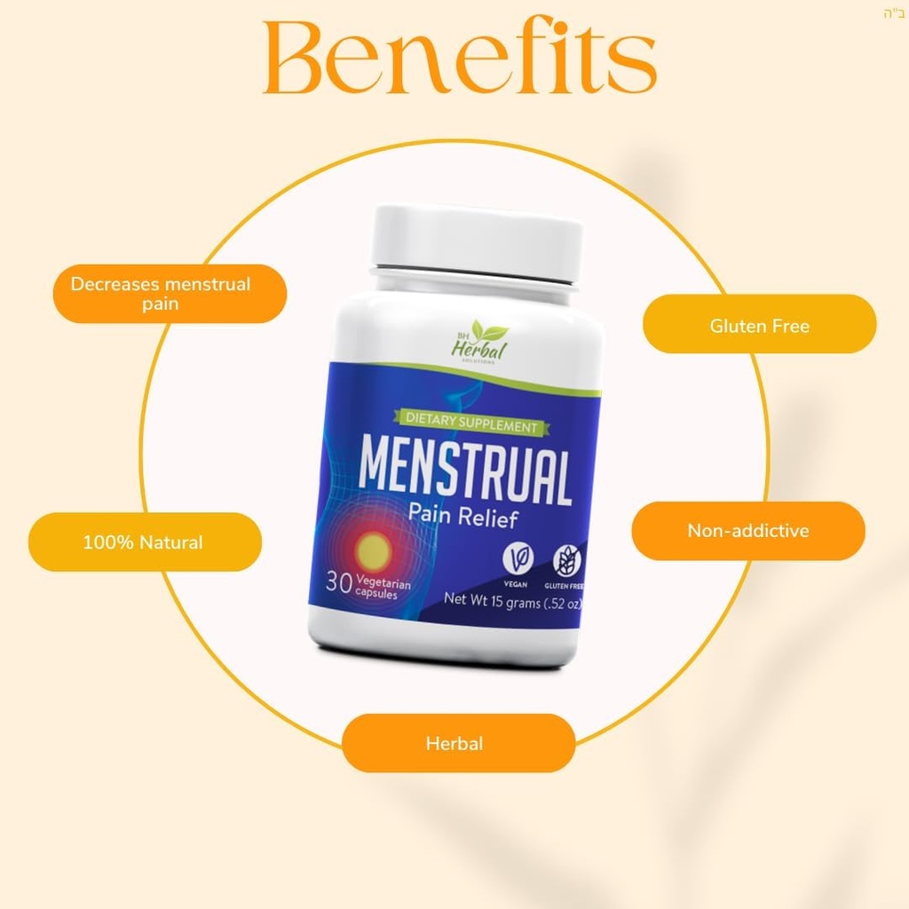 Menstrual Period Symptome Relief - Premenstrual Cramps Relief - 100% Natürlich und Kräuter
