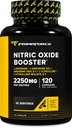 Primärstickstoffoxid-Booster (2.250mg, 120 Kapseln) - 40 Portionen unserer Stickoxid-Boosting-Mischung für Pre-Workout und Post-Workout
