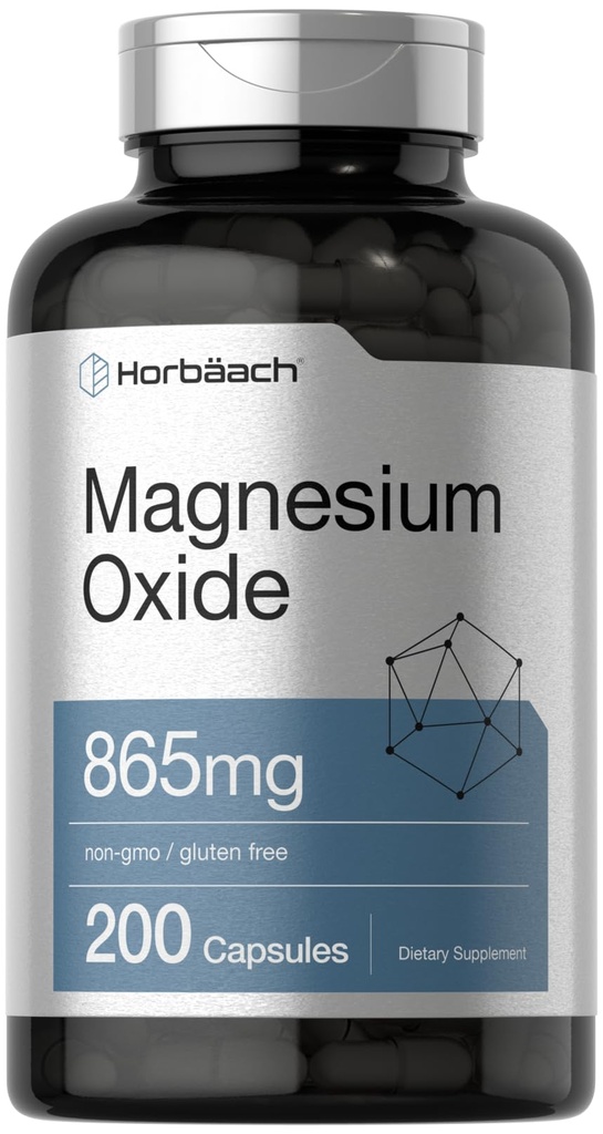 Horbäach Oxyde de magnésium 865 mg de 200 capsules