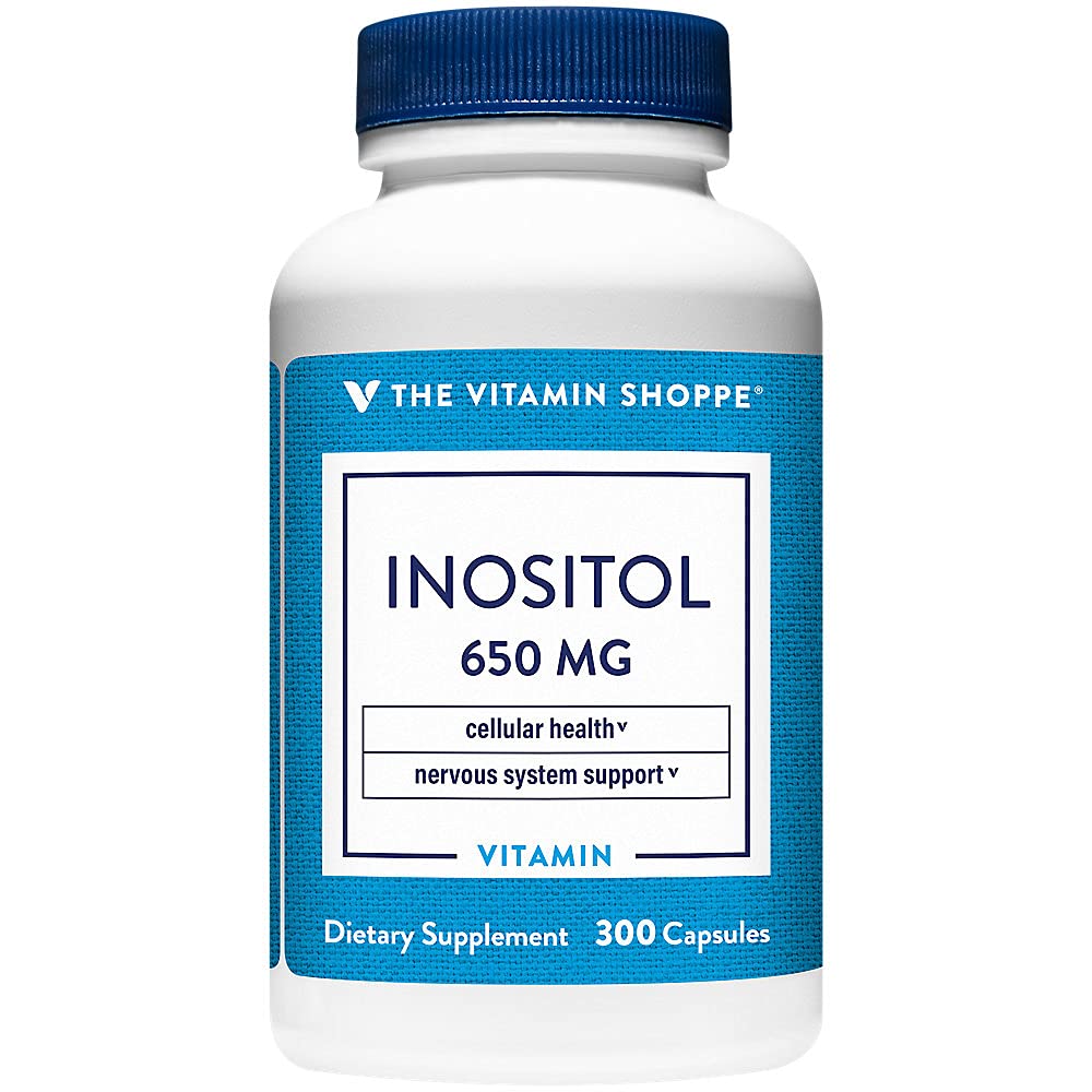 L'Inositol 650MG de Vitamine Shoppe soutient une fonction hépatique et cellulaire saine (300 capsules)
