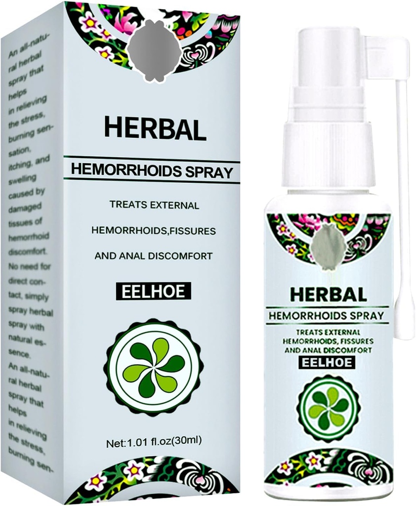 Hemorrhoid Treatment - Fast Relief with Hemocare Herbal Hemorrhoids Spray & Analese Numb Cream (1 PCS)
