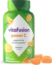 Vitafusion Power C Gummy Immununterstützung* mit Vitamin C, Delicious Orange Flavor, 63ct (21 Tage Versorgung)