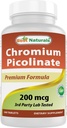 Best Naturals Chromium Picolinat Tablet, 200 mcg, 240 Count