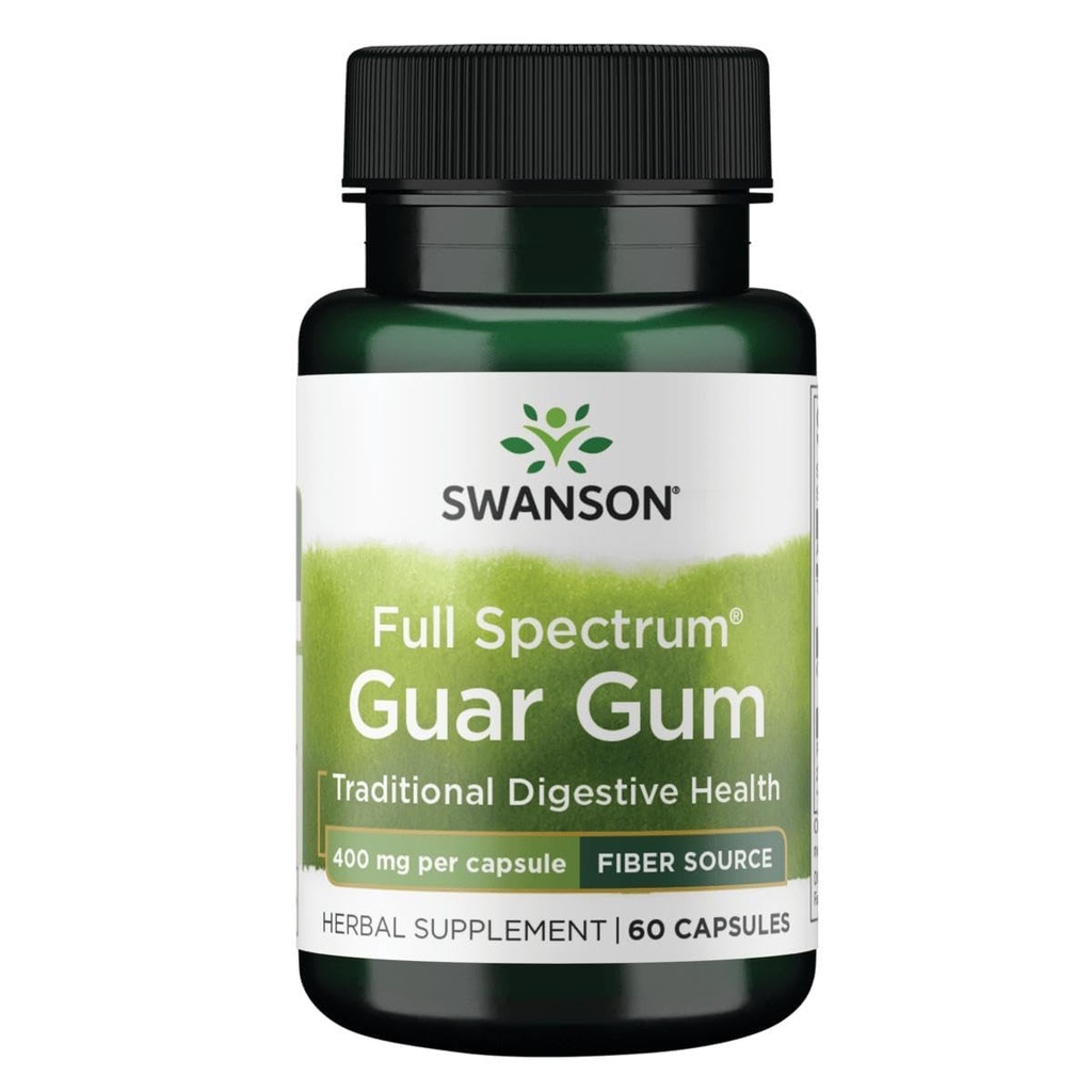 Swanson Full Spectrum Guar Gum 400 Milligrammes 60 Capsules