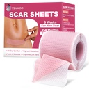Silikon Narbenblätter, Silikon Narbenband für chirurgische Narben, C-Section,Tummy Tuck,Keloid Bump Entfernung, Face Tape für Falten Über Nacht (1.6"X 59" Roll-1.5M-Pigment Reduction-Pink)