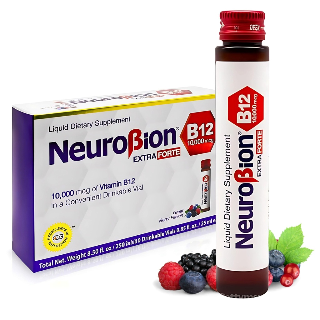 Neurobion Forte Extra B12 10 000 mcg Viaux liquides - Extreme Powerful - 10 Viaux par boîte