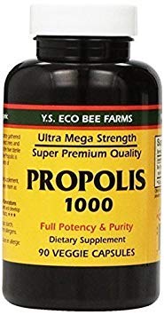 YS Eco Bee Farms Propolis 1000-90 capsules (paquet de 4)