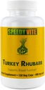 SpeedyVite® Turkey Rhubarb Formula | Supports Bowel Function* | Colon Detox and Cleanse Formula | Contains Cascara Sagrada, Senna, Psyllium, Aloe Vera, Slippery Elm and More (1x 120 Veg Caps)