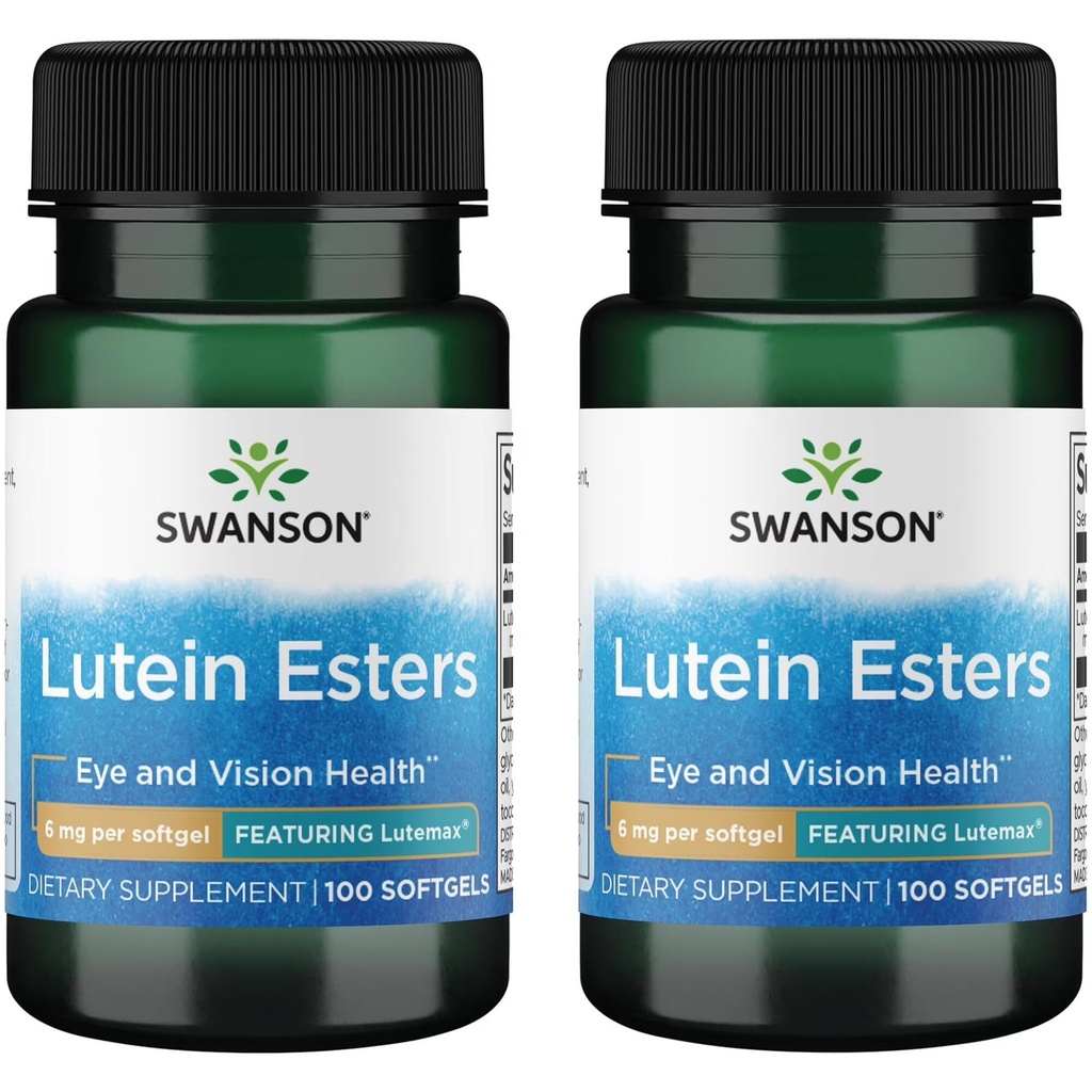 Swanson Lutein Esters - Mit Lutemax 6 mg 100 Sgels (2 Packung)