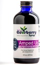 Amped Up Elderberry Syrup, Black Sambucus, Plant-Based Dietary Supplement, 7 Bio Kräuter: Echinacea, Rosehips, Honig, Immune Wellness Booster Support, USA Made, Gluten-Free