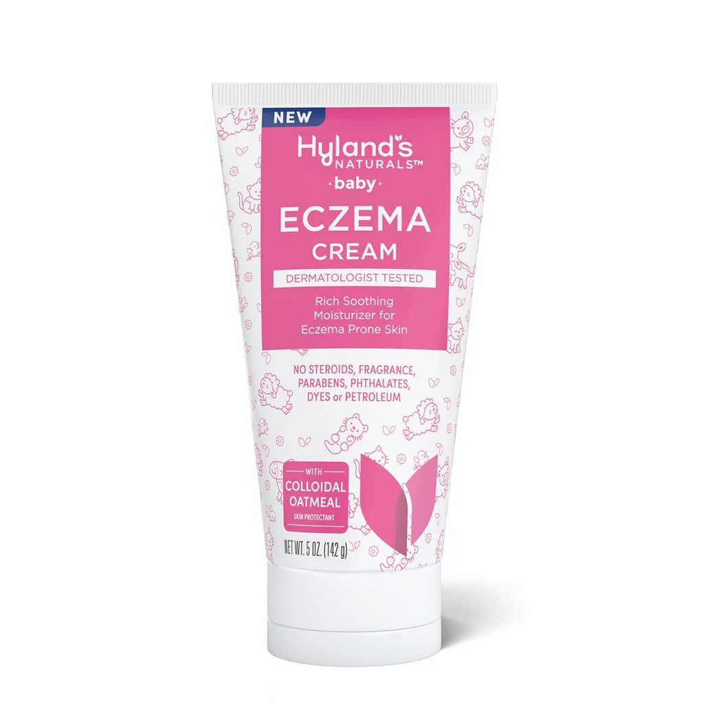 Hyland's Baby Eczema Cream, Rich Soothing Moisturizer für Eczema Prone Skin, Mit kolloidaler Oatmeal, 5 Unze