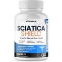 Sciatique Nerve Supplément de soutien de la santé – 10x Formule Alpha acide lipoïque acide folique, curcuma, glucosamine, MSM, complexe de vitamine B - Fabriqué aux États-Unis – 60ct