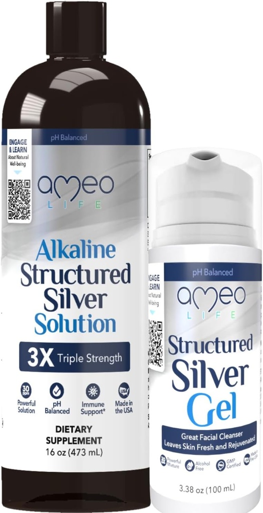 Kolloid-Silberflüssigkeit & extra Stärke Kolloid Silber Gel Bundle