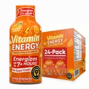 Vitamin Energy Immune+ Extra Strength Energy Shot Orange Burst 24 Pack, 260mg Natürliche Koffein, B-Vitamine, Citicoline, Grüner Tee, Immunität & Focus Support, Zero Sugar, Gluten-Free 1.93 fl oz