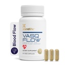 Xtendlife VasQFlow Nitric Oxide Booster - pour la circulation, le flux sanguin, le coeur et le soutien musculaire-avec extrait d'épinards rouges et l'ail vieilli - 1 mois d'approvisionnement (90 comte)