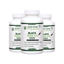Huile de graines noires halales (3-Pack) Nigella Sativa pressée à froid, soutient le cœur, le cerveau, les articulations, la santé immunitaire, non-OGM, fabriqués aux États-Unis - Vitamines halales