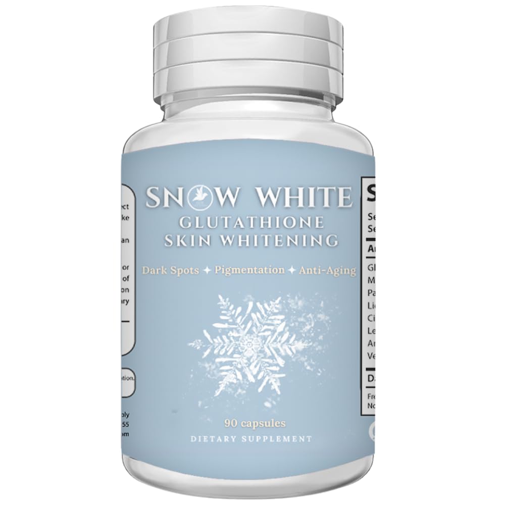 Glutathione Whitening Pillen - Recover Your Youth, Get Rid of Dark Spots, Akne Nars & Hyperpigmentation - Natürliche Haut Whitening Pillen – Non-GMO – 90 Haut Beleuchtung Kapseln