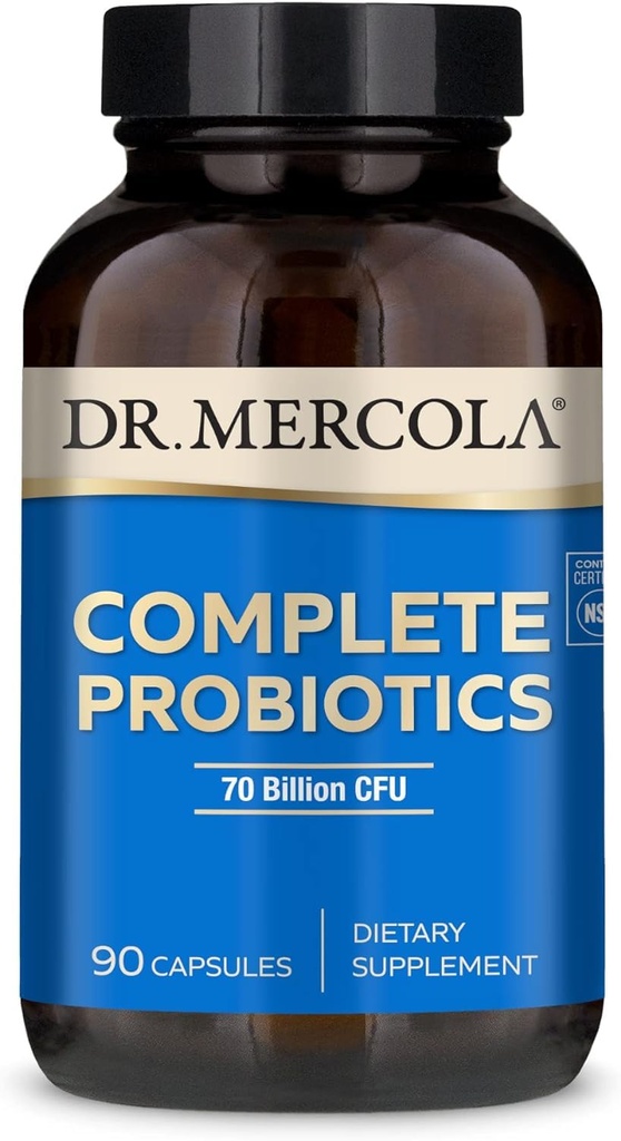 Dr. Mercola Complete Probiotics - 90 Portionen- Tägliche probiotische Ergänzung - 70 Billion CFU - Säure & Bile Resistant - fördert Verdauungs-Gesundheit und unterstützt Immunsystem