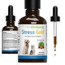 Pet Wellbeing Stress Gold für Katzen - Vet-Formulierte Situation Feline Stress Support - Fast-Acting Vet Besuche, Reisen, Grooming - Cat-Safe ganzheitliche Kräutermischung - Liquid Support 2 oz (59ml)