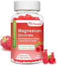 Magnesium-Glycinat-Gummi 600 mg, Magnesium-Gummi für Erwachsene und Kinder, Unterstützung für Entspannung und Muskel, 60 Raspberry Flavored Gummies