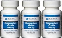 Magnesium Oxide 400 mg Dietary Supplement Tablets Generic MegOx 120 Tablets per Bottle Pack of 3