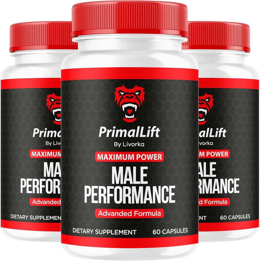 (3 Pack) Primal Lift, Primal Lift für Herren, Primal Lift Kapseln, Primal Lift Pillen, Primal Lift Supplement, PrimalLift Alle natürlichen Unterstützung, Primal Lift Advanced Formula, 180 Kapseln für 3 Monate