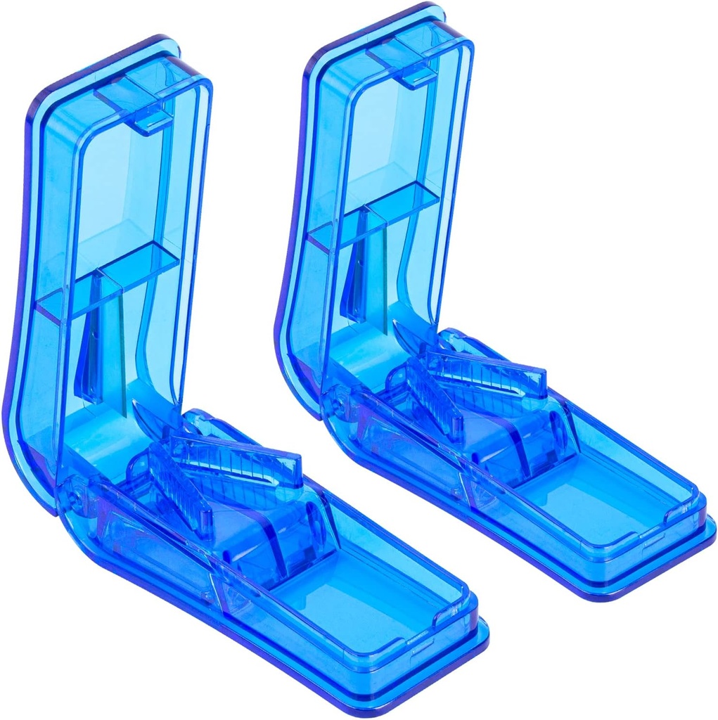 2PCS Pill Cutter, Splitter professionnel pour couper les petites pilules ou les grandes pilules en moitié
