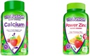 Vitafusion Calcium Gummy Vitamine für Knochenunterstützung, 100 Count & Power Zink Gummy Vitamine für Immununterstützung, 90 Count